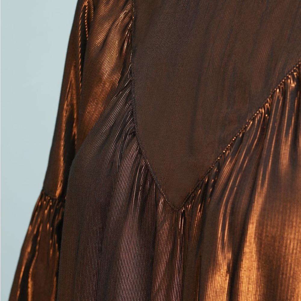 Amadi Bronz metallic blouse size XL - Picture 3 of 3
